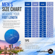 COLUMBUS WFP WALKING BOOST - EXTRA COMFORTABLE WIDE WALKING SHOES FOR MEN - BLACK LACES WL101M