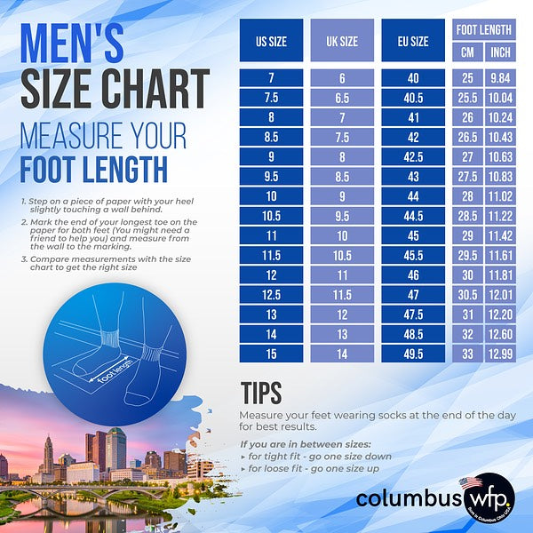 COLUMBUS WFP WALKING BOOST - EXTRA COMFORTABLE WIDE WALKING SHOES FOR MEN - BLACK LACES WL101M