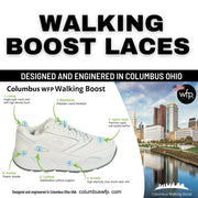 COLUMBUS WFP Walking Boost - EXTRA COMFORTABLE WIDE WALKING SHOES FOR Men - Beige Laces WL141M