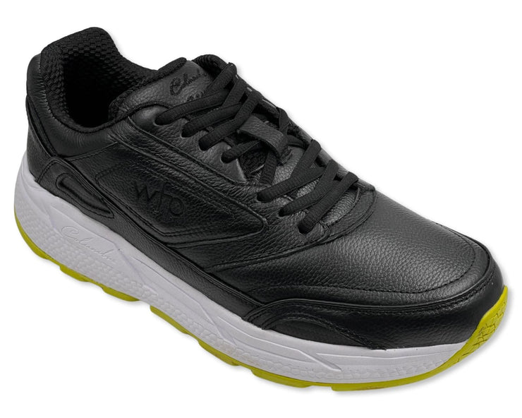 COLUMBUS WFP WALKING BOOST- EXTRA COMFORTABLE WIDE WALKING SHOES FOR WOMEN - BLACK/WHITE LACES WL131W