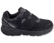 COLUMBUS WFP SCIOTO 2 - EXTRA COMFORTABLE WIDE WALKING SHOES FOR MEN - BLACK VELCRO SV103BM