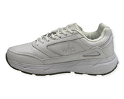 COLUMBUS WFP WALKING BOOST - EXTRA COMFORTABLE WIDE WALKING SHOES FOR MEN - WHITE LACES WL111M