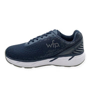 COLUMBUS WFP SCIOTO - EXTRA COMFORTABLE WIDE WALKING SHOES FOR WOMEN - BLUE/WHITE LACES  SL323W