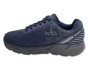 COLUMBUS WFP SCIOTO - EXTRA COMFORTABLE WIDE WALKING SHOES FOR MEN - BLUE/GREY LACES SL253M