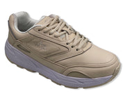 COLUMBUS WFP Walking Boost - EXTRA COMFORTABLE WIDE WALKING SHOES FOR Men - Beige Laces WL141M