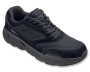 COLUMBUS WFP BEXLEY - EXTRA COMFORTABLE WIDE WALKING SHOES FOR MEN - BLACK LACES BL104M