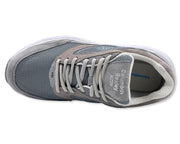 COLUMBUS WFP BEXLEY - EXTRA COMFORTABLE WIDE WALKING SHOES FOR MEN - GREY LACES BL234M