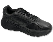 COLUMBUS WFP WALKING BOOST - EXTRA COMFORTABLE WIDE WALKING SHOES FOR HV MEN - BLACK LACES WL101BHM