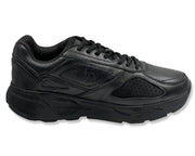 COLUMBUS WFP WALKING BOOST - EXTRA COMFORTABLE WIDE WALKING SHOES FOR HV MEN - BLACK LACES WL101BHM